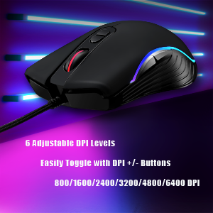 6 niveaux de résolution DPI