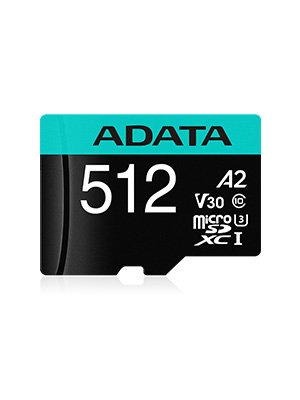 Premier Pro microSDXC/SDHC UHS-I U3 Classe 10 (V30S)