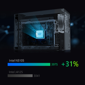 Equipé d’un processeur Intel 10nm Celeron N5105 (Jasper Lake) quad-core