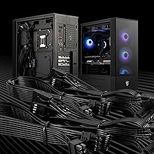 Câbles Plats Noirs, Ventilateur à Roulement Hydrodynamique, Large Connectivité