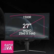 Dale Rapid VA à courbure immersive 1500R