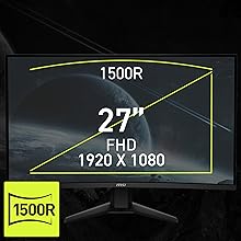 Courbure immersive de 1500R