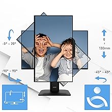 Pied de support ergonomique