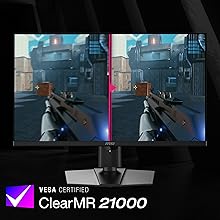 Certifié VESA ClearMR 21000