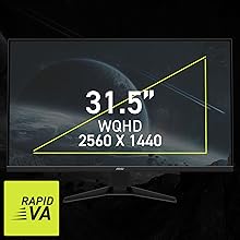 Dalle Rapid VA 31,5" WQHD
