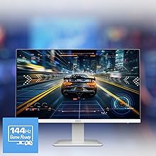 144 Hz paré pour jouer