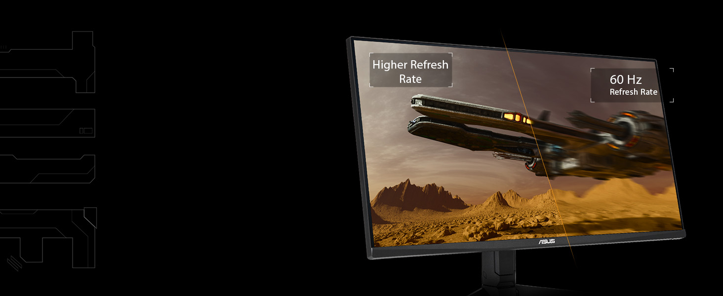 Rafraîchissement à 180 Hz et GTG à 1 ms