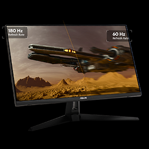 TAUX DE RAFRAÎCHISSEMENT DE 180 Hz ET TEMPS DE RÉPONSE DE 1 MS (GTG)