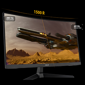 FRÉQUENCE DE RAFRAÎCHISSEMENT DE 280HZ ET TEMPS DE RÉPONSE DE 1MS (GTG)