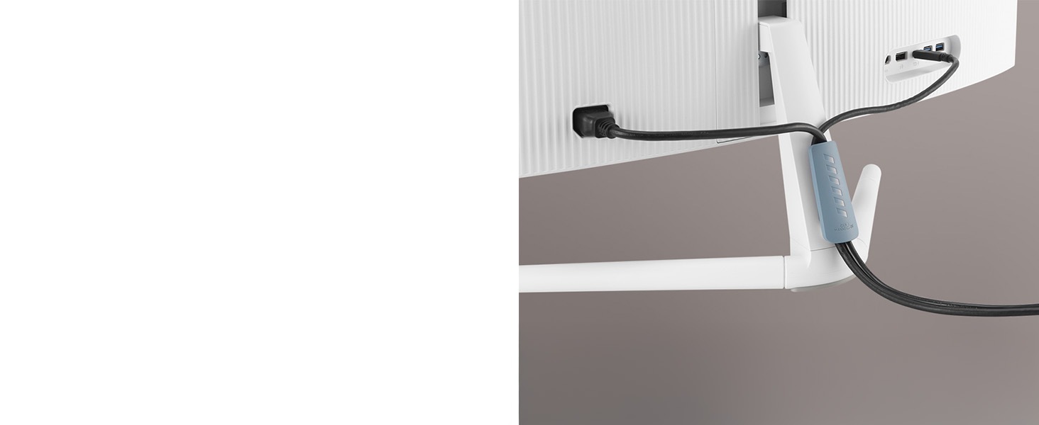 Hauteur réglable et clip de câble