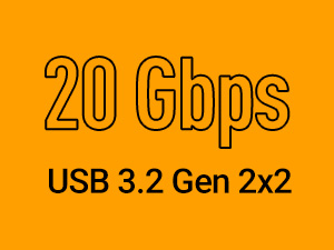 20 Gbps - USB 3.2 Gen 2x2