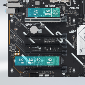 Trois slots M.2 (Jusqu'à 128 Gb/s)