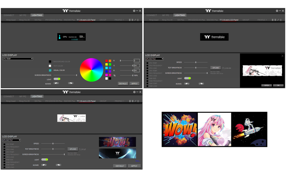 Entièrement personnalisable avec TT RGB Plus