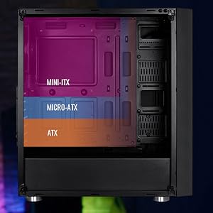 Aerocool Rift BG Tempered Glass Case Middle Tower Black - RGB