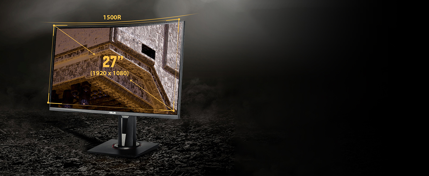 Moniteur incurvé immersif de 27''