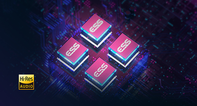Quadruple DAC ESS 9281 haute résolution