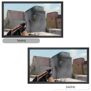 Taux de rafraîchissement natif de 240 Hz - une fluidité incroyable