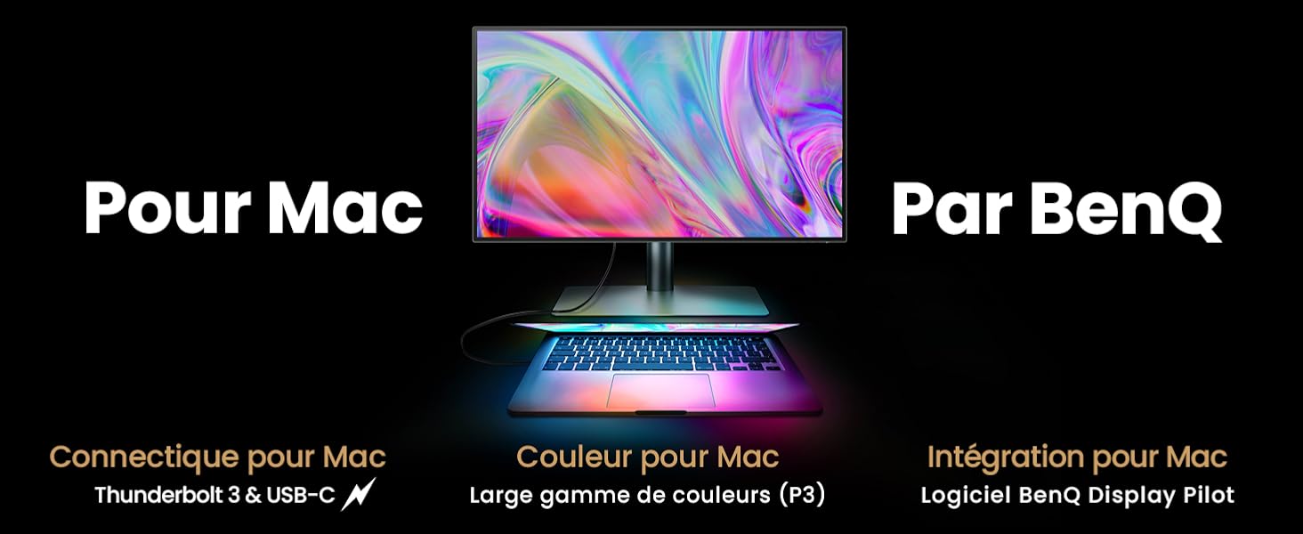 Connectivité, couleurs et intégration pour Mac