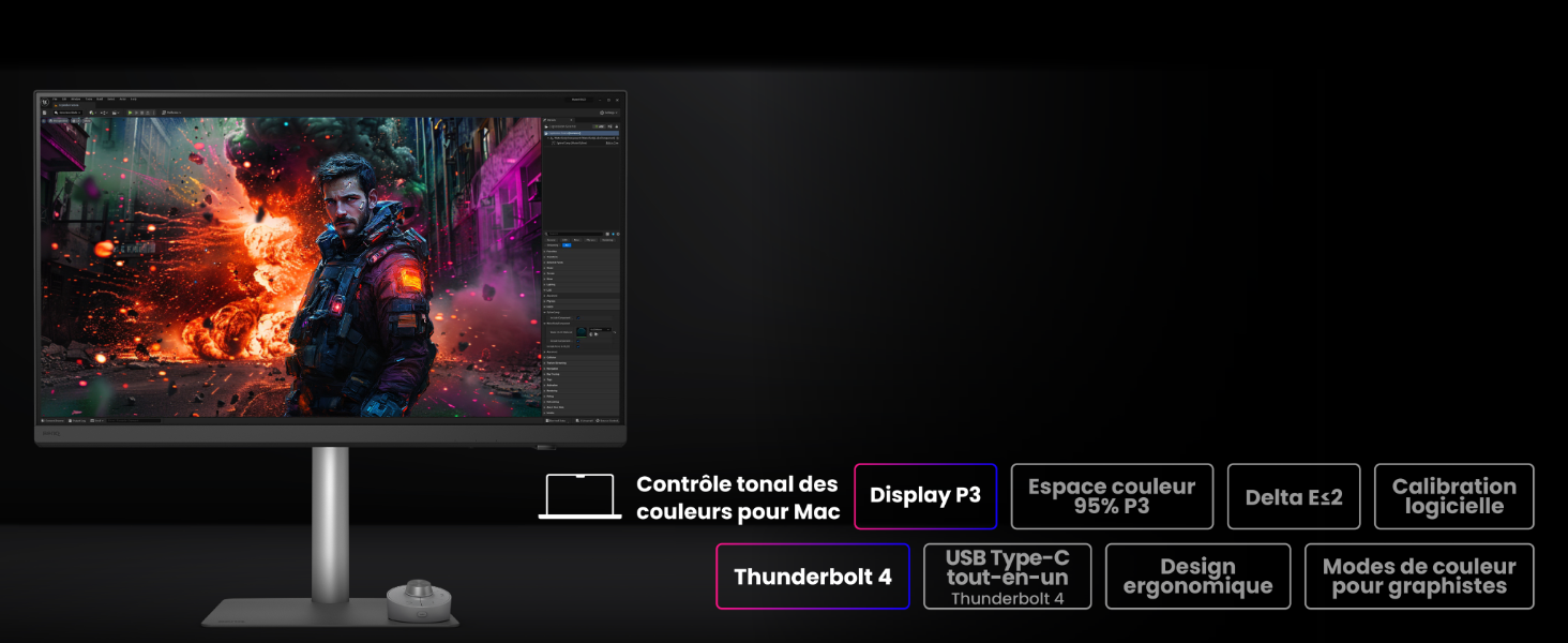 Écran BenQ DesignVue pour graphistes
