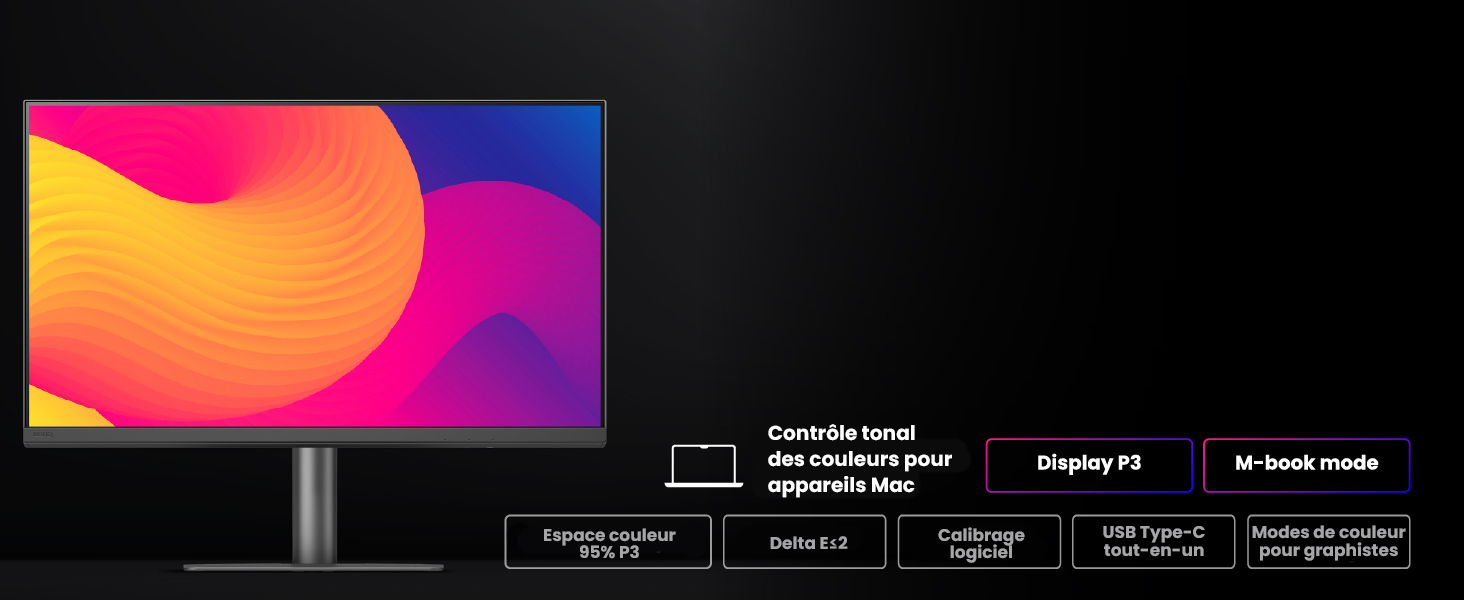 Moniteur BenQ DesignVue pour graphistes