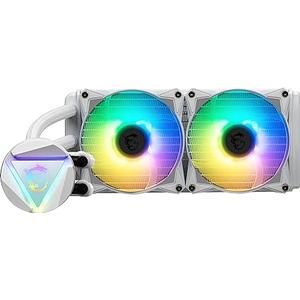 MSI MAG CORELIQUID 240R V2 Blanc Kit AIO Watercooling CPU, Tête Waterblock ARGB Rotative