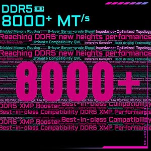 Jusqu'à DDR5-8000+
