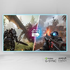 Dual Mode (4K 160Hz ou FHD 320Hz)
