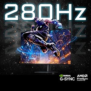 Fréquence de rafraîchissement de 280 Hz