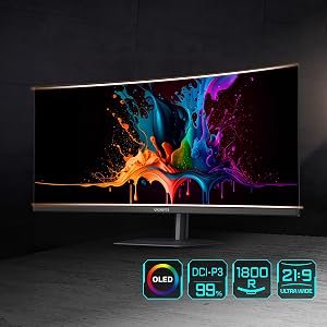 2K OLED incurvé pour l'immersion
