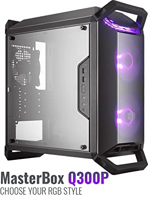 Cooler Master MasterBox Q300P – Boîtier RGB mATX Gaming portable