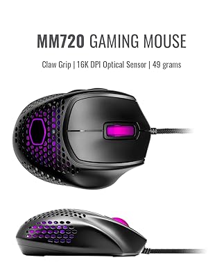 Cooler Master MM720 RGB-LED Souris gamer filaire Claw Grip