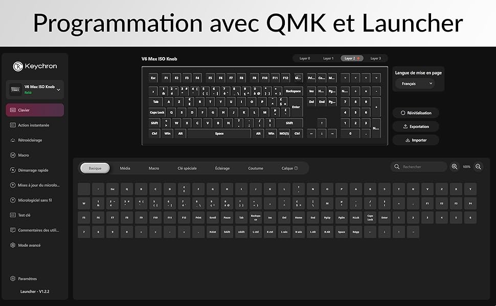 Personnalisez avec QMK & Keychron Launcher​
