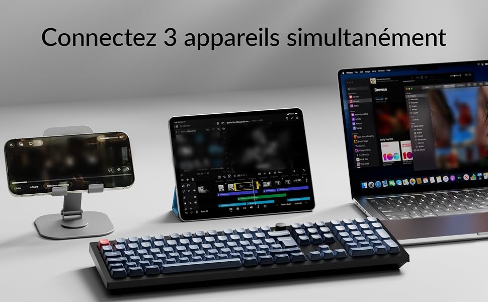 Connexion 2,4 GHz et Bluetooth