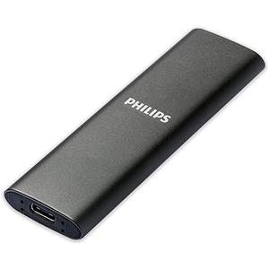 Philips Portable External 2TB SSD - Ultra Slim SATA Ultra Speed ​​USB-C - USB