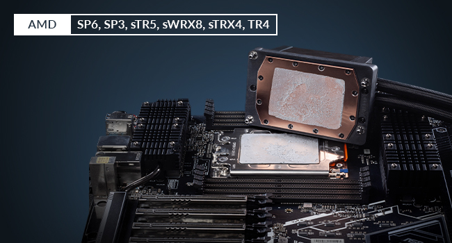 Conception de waterblock sur mesure pour AMD SP6