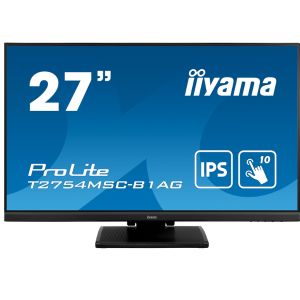 Prolite T2754MSC-B1AG Écran tactile 27" P-CAP 10 points avec technologie de panneau IPS et revêtement anti-reflet