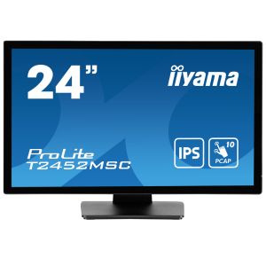 PROLITE T2452MSC-B1 23,8" (60,5 cm) PCAP 10 points Écran tactile avec design en verre bord à bord et revêtement anti-traces de doigts