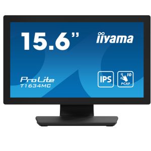 PROLITE T1634MC-B1S Un moniteur Full HD 15,6" (39,5 cm) avec P-Cap 10 points Multitouch, technologie IPS Panel technologie de verre Edge-to-Edge et technologie Touch durch-Glas