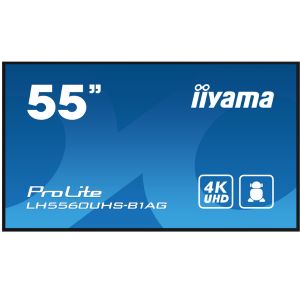 PROLITE LH5560UHS-B1AG Un écran d'affichage professionnel 4K UHD 54,6" (139 cm) paysage et portrait avec options de contrôle et de connectivité avancées