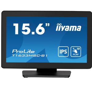 PROLITE T1633MSC-B1 Un écran tactile PCAP 10 points 15,6" (39,5 cm) avec verre bord à bord et technologie de panneau IPS