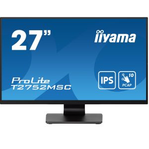 PROLITE T2752MSC-B1 27" (68,6 cm) Optical-Bonded-PCAP Multi-Touch-Monitor mit IPS-Panel-Technologie, Edge-to-Edge Glasdesign und Anti-Fingerprint-Beschichtung