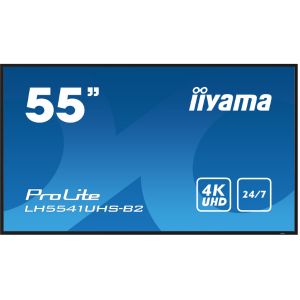 PROLITE LH5541UHS-B2 Un écran d'affichage numérique professionnel de 54,6" (139 cm) avec résolution 4K UHD et autonomie 24h/24 et 7j/7