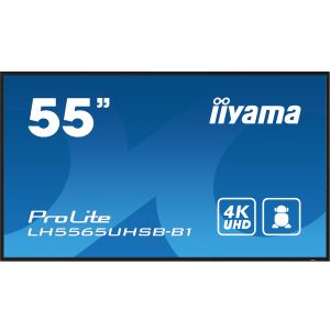 PROLITE LH5565UHSB-B1 Un écran d'affichage professionnel de 54,6" (139 cm) avec résolution 4K UHD, luminosité de 800 cd/m², pour un affichage clair et vif