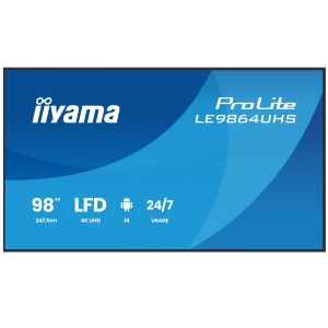 ProLite LE9864UHS-B1AG Un écran d'affichage professionnel et puissant 4K UHD 97,5" (247,7 cm) avec options de contrôle et de connectivité avancées