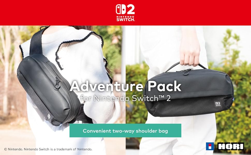Partez à l’aventure avec style et confort grâce au HORI Sac Adventure pour Nintendo Switch 2.