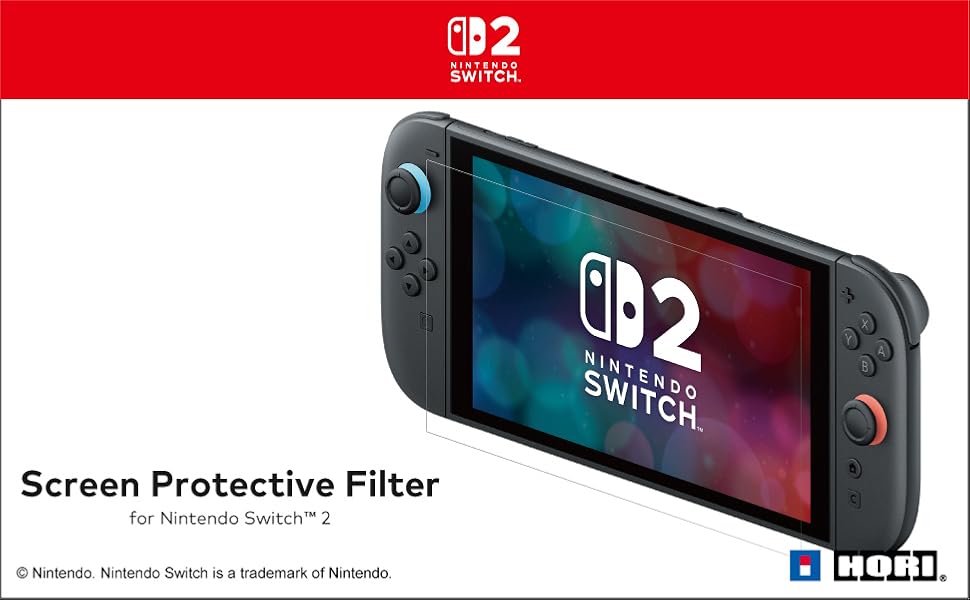 Ne laissez pas votre écran se rayer ou s’abîmer ! Protégez votre Nintendo Switch 2 avec le film de protection d’écran HORI.