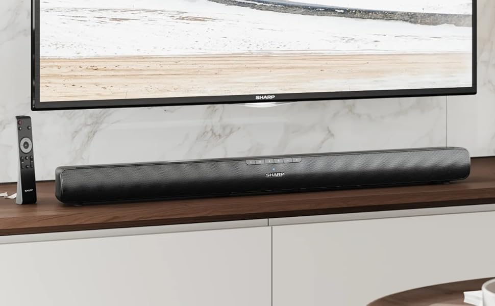 Barre de son 2.0 avec HDMI et Bluetooth
