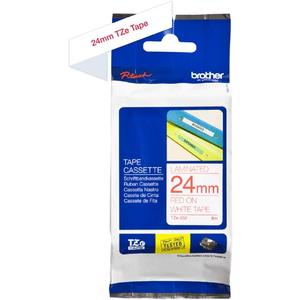 Brother TZE252 Ruban 24 mm Rouge