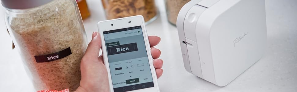 Étiqueteuse portable Brother P-Touch CUBE pour smartphones et tablettes