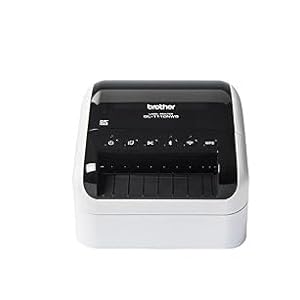 QL-1110NWB Imprimante d'étiquettes professionnelle pour grand format jusqu'à 4 pouces, avec Ethernet, Wi-Fi, Bluetooth